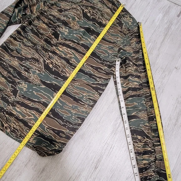 ZARA MAN Camo Denim Full Zip or Button Up Shirt Jacket Long Sleeve Men's S - Picture 13 of 15